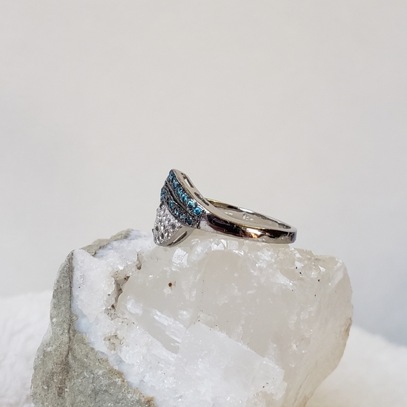 Polki diamond wedding ring, Sterling Silver diamond ring,women's wedding rings - Picture 4 of 7